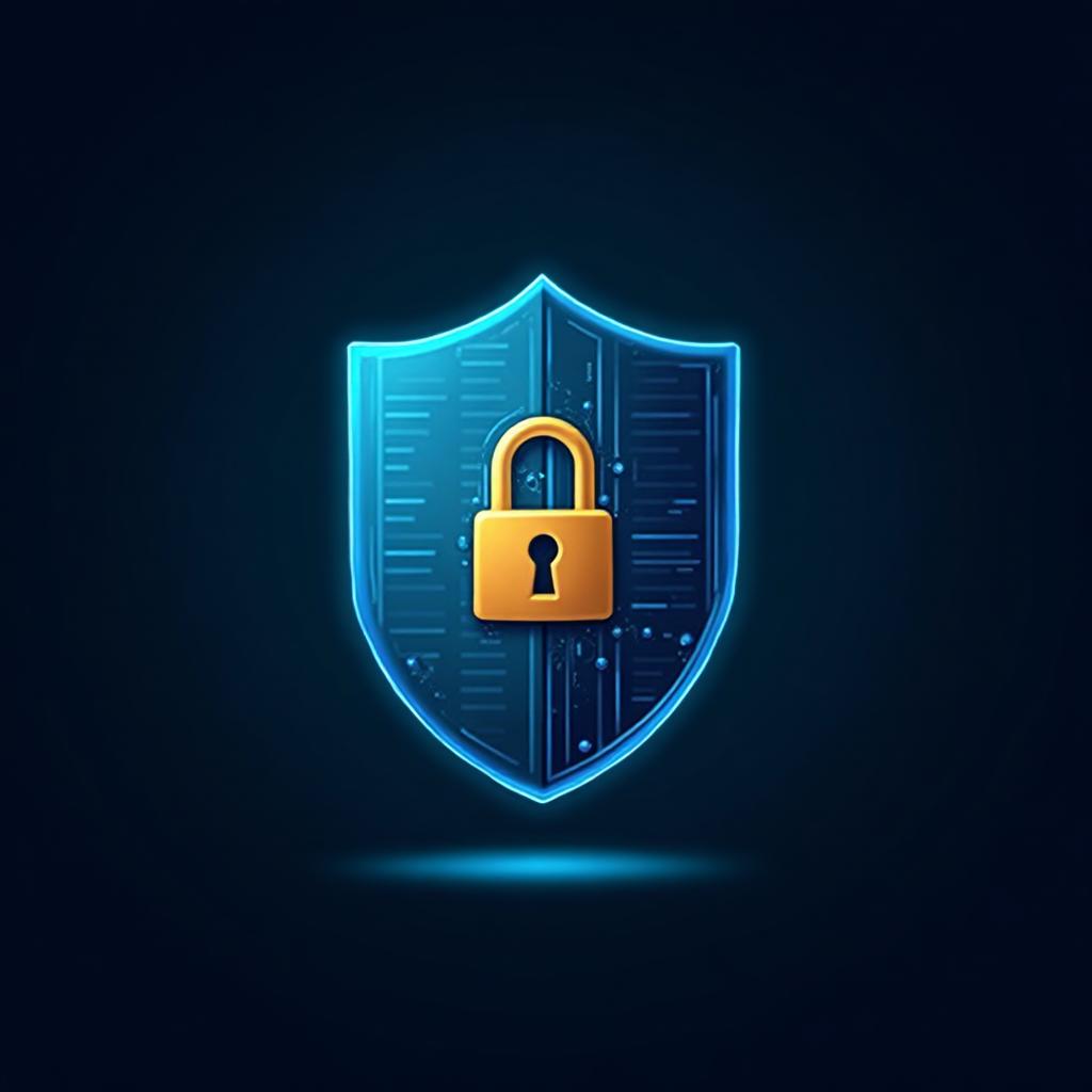 Data shield illustration