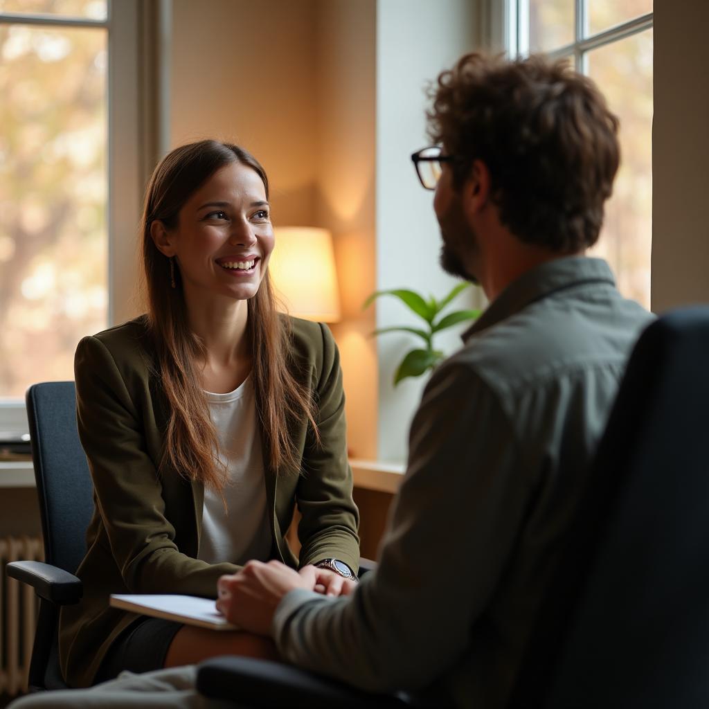 Support specialist helping