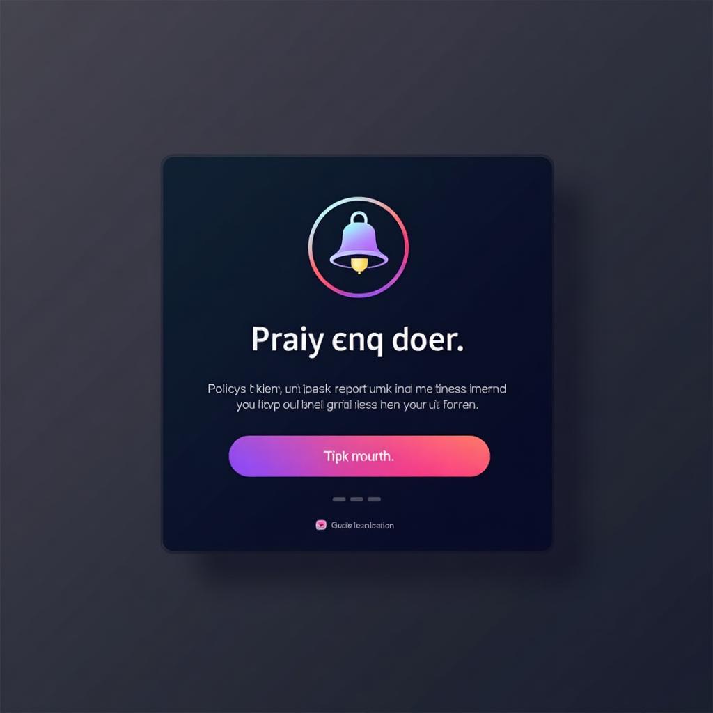 Policy update notification